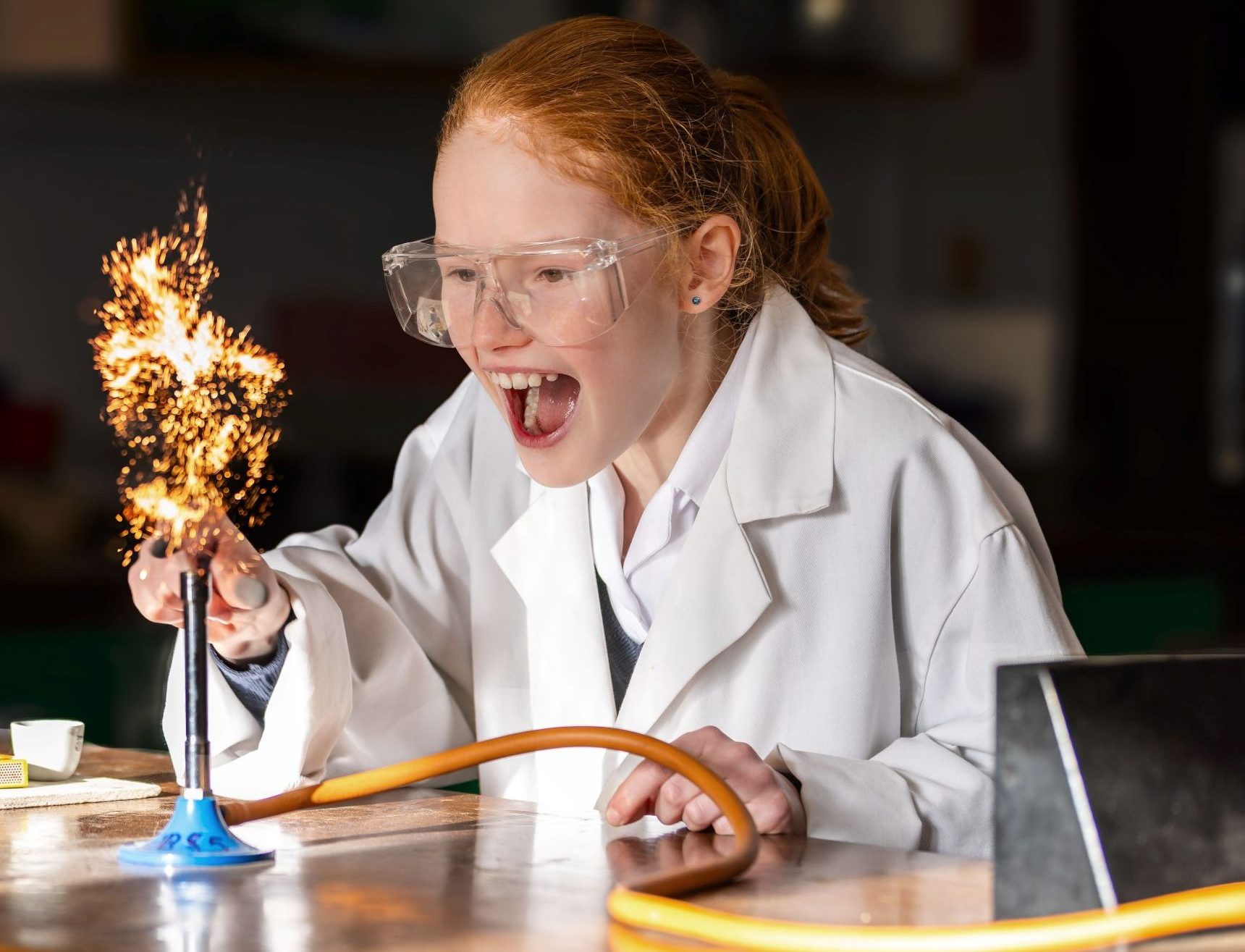 Science experiment in Westonbirth Prep