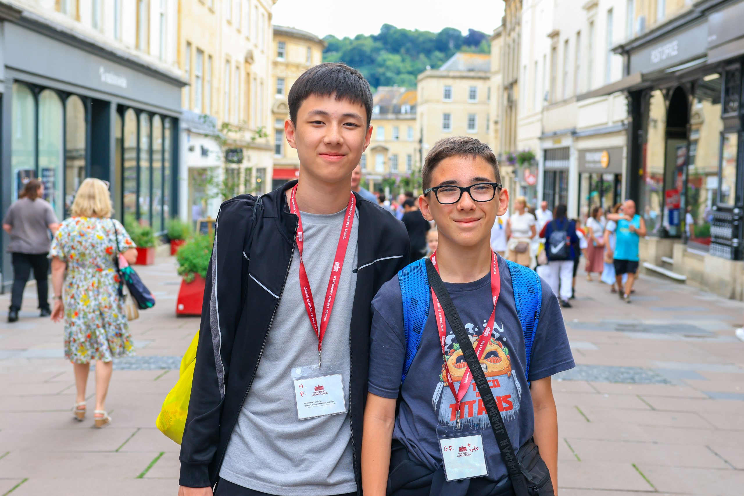 International Summer School pupils on a day trip to Bath